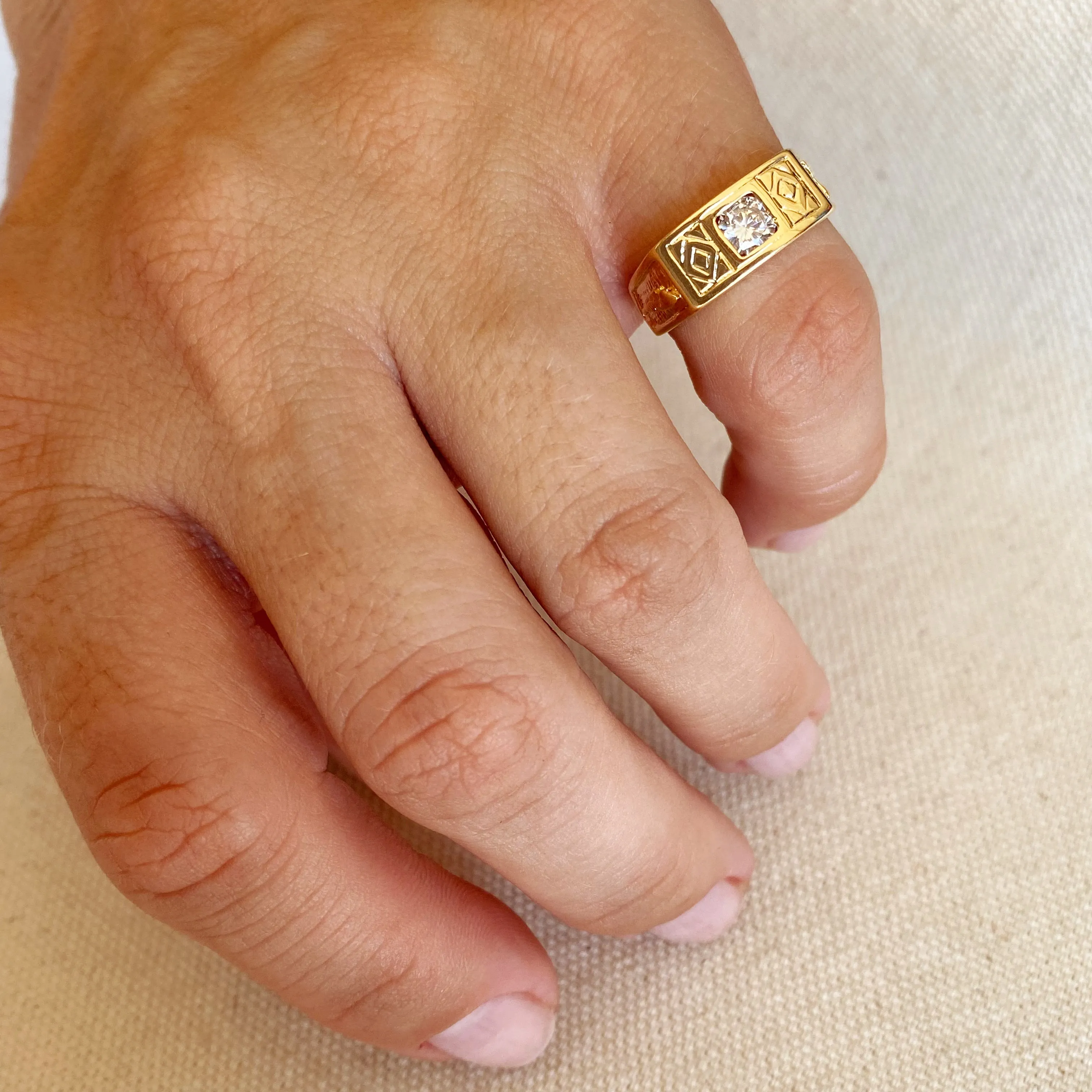 18k Gold Filled Boho Pinky Ring