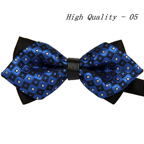 20 style summer men's neckwear neck self gold bow tie silver black silk fashion casual male pink bowtie wedding lote