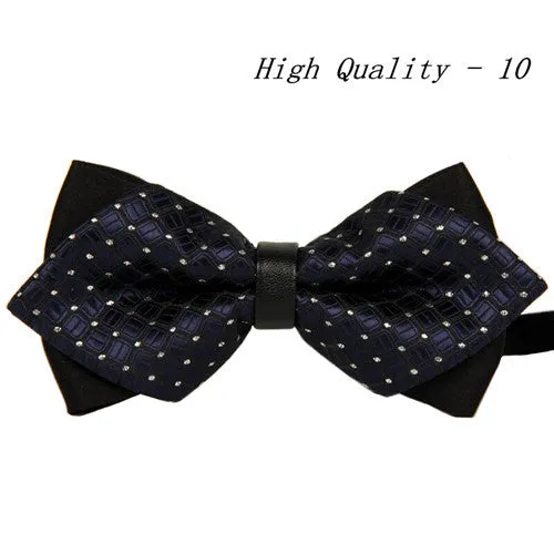 20 style summer men's neckwear neck self gold bow tie silver black silk fashion casual male pink bowtie wedding lote