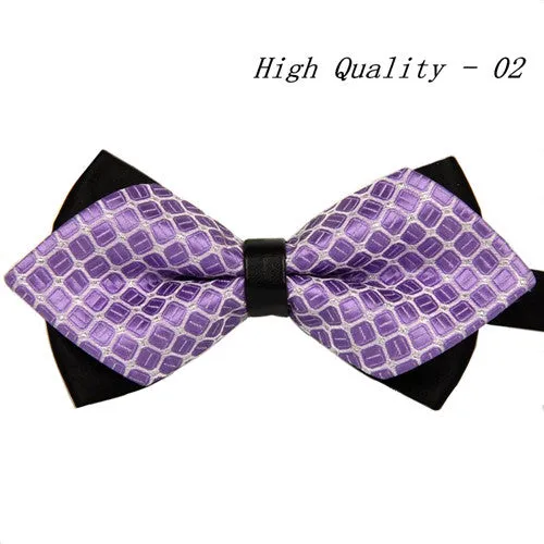 20 style summer men's neckwear neck self gold bow tie silver black silk fashion casual male pink bowtie wedding lote