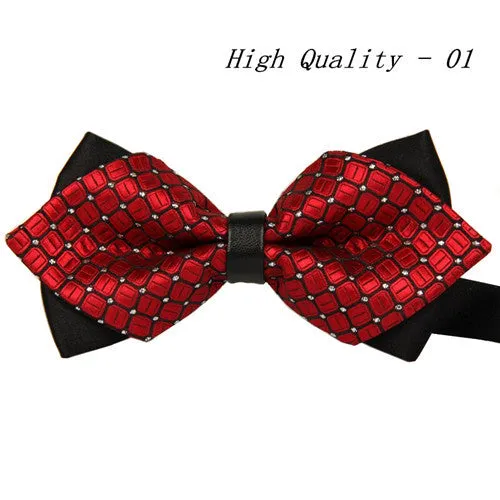 20 style summer men's neckwear neck self gold bow tie silver black silk fashion casual male pink bowtie wedding lote