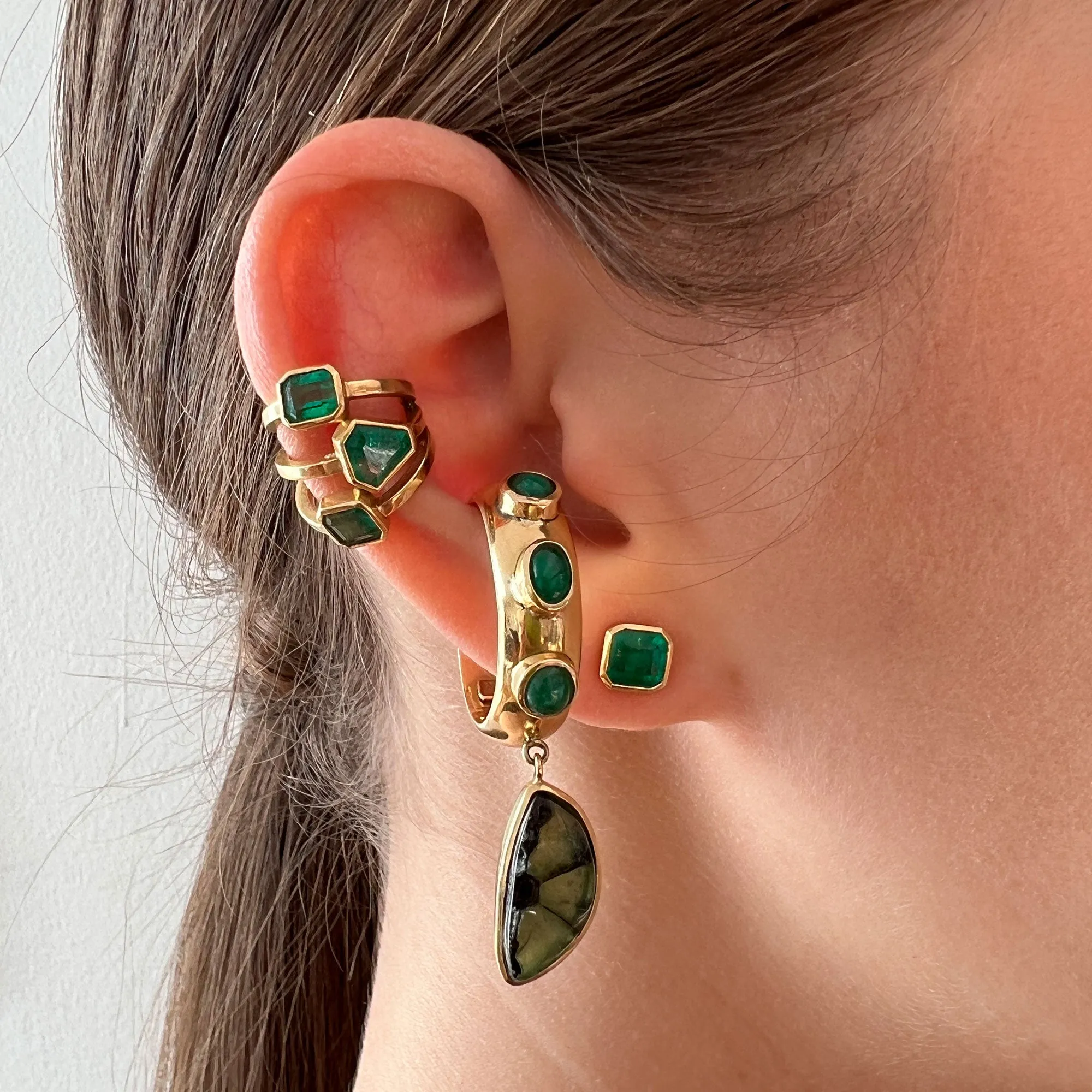 3 Stone Ear Cuff