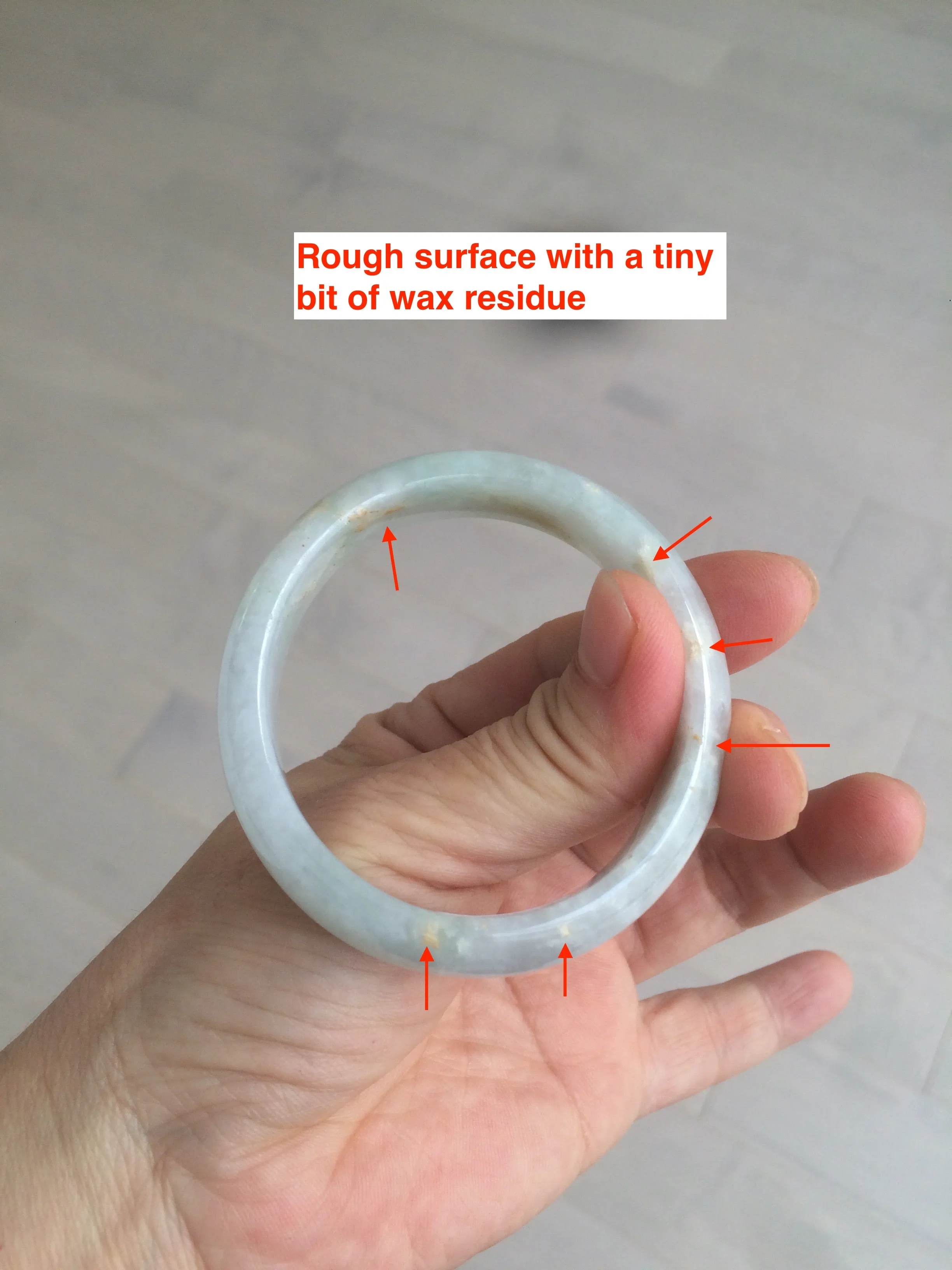 49mm Certified Type A 100% Natural icy light green/white/purple oval Jadeite Jade bangle etsy AT31-0627