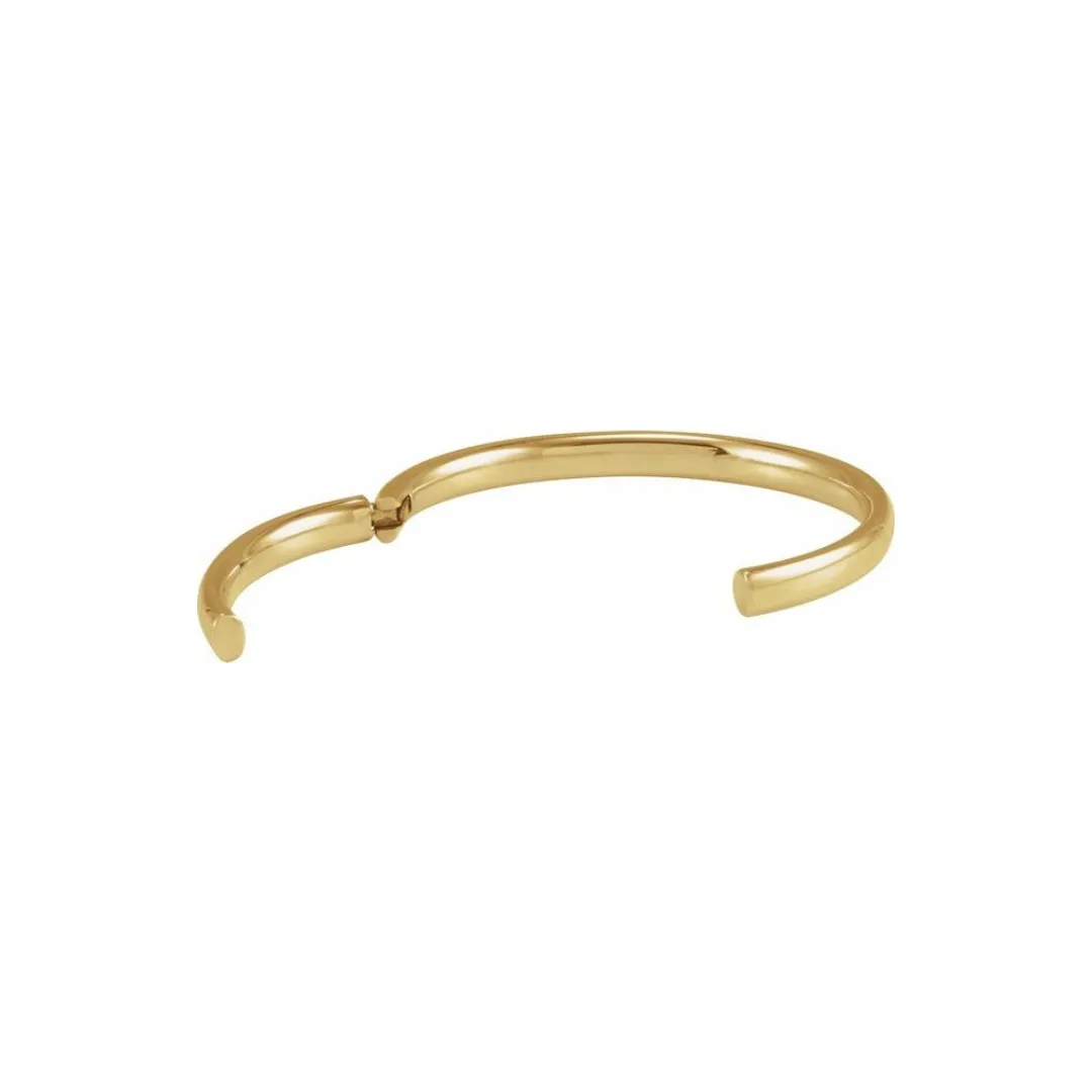 6MM OPEN HINGED BANGLE BRACELET