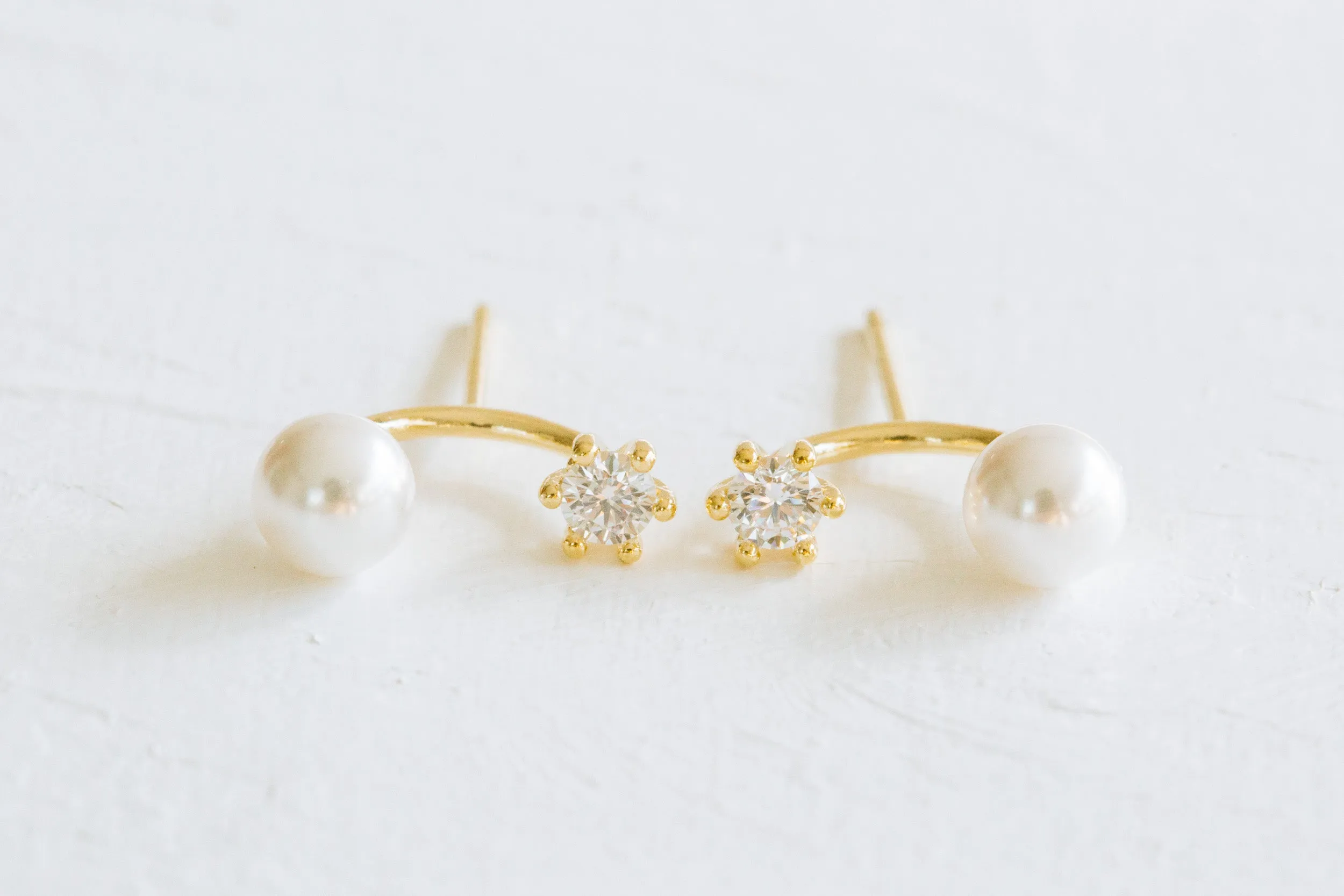 925 Sterling Silver Cz and Simulated Pearl Ball Ear Studs Post Earrings