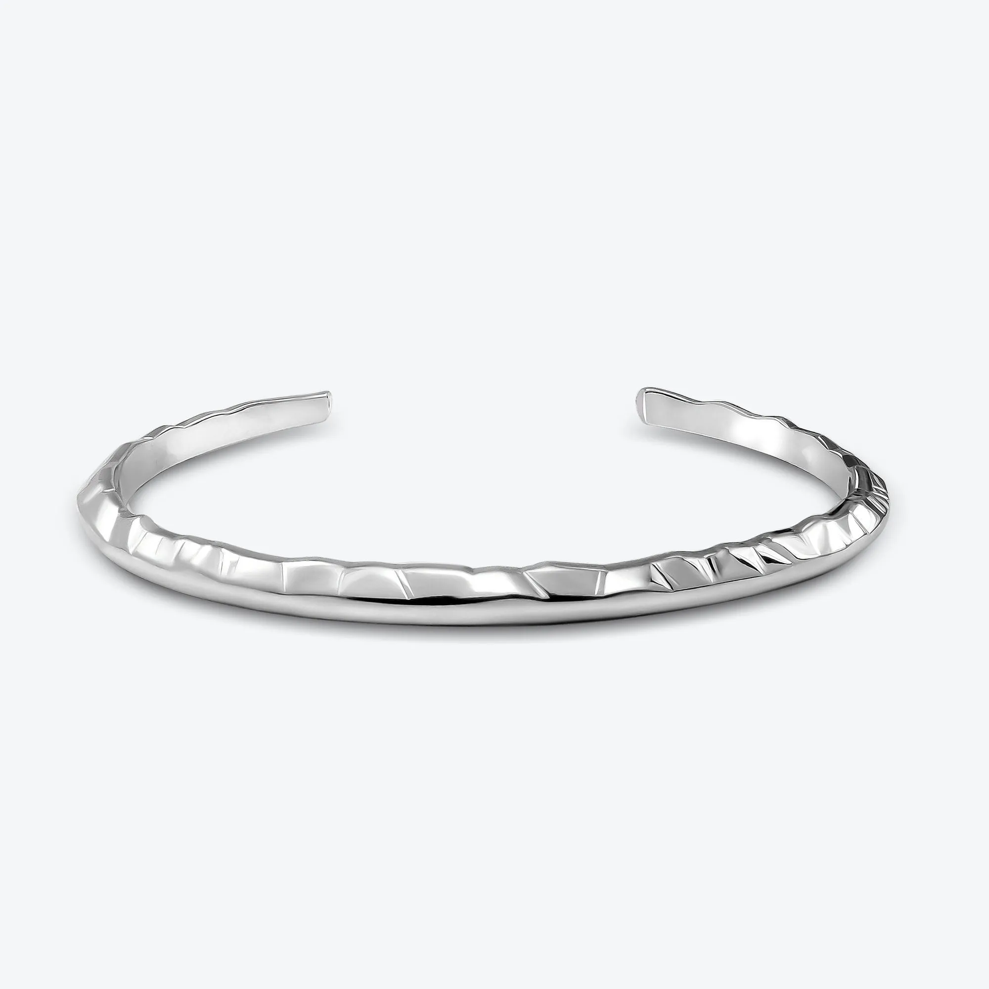 A.Iceberg Silver Bangle