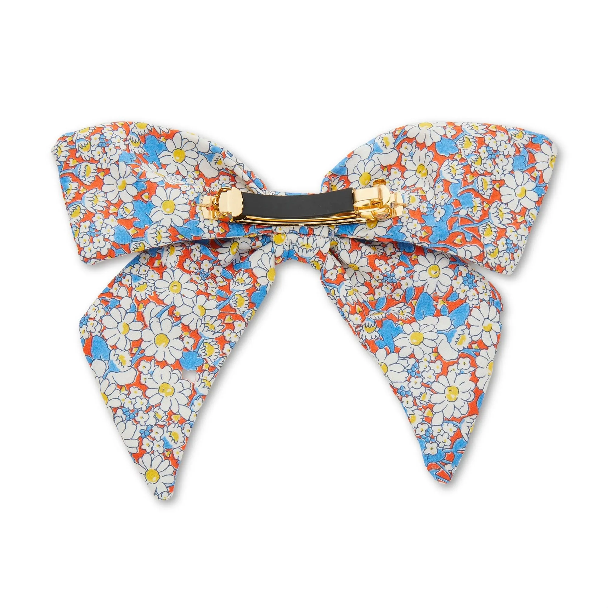 ALICE W GLITTERING CRYSTAL BOW BARRETTE