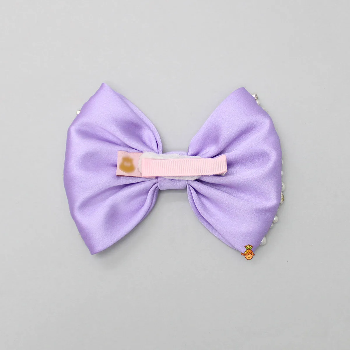 Beautiful Lavender Satin Hair Clip