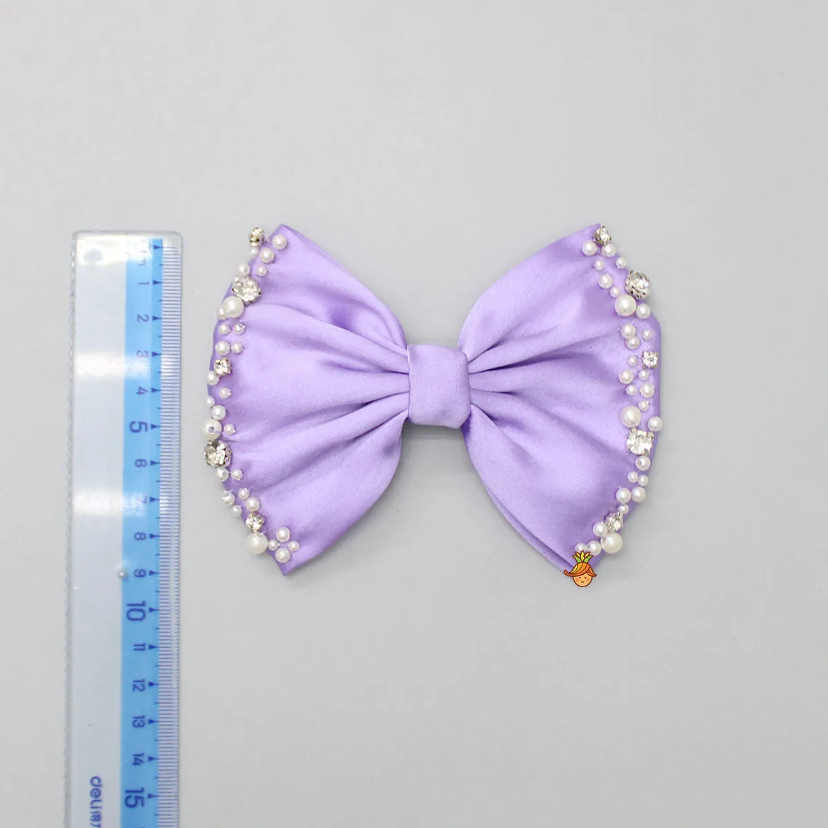 Beautiful Lavender Satin Hair Clip