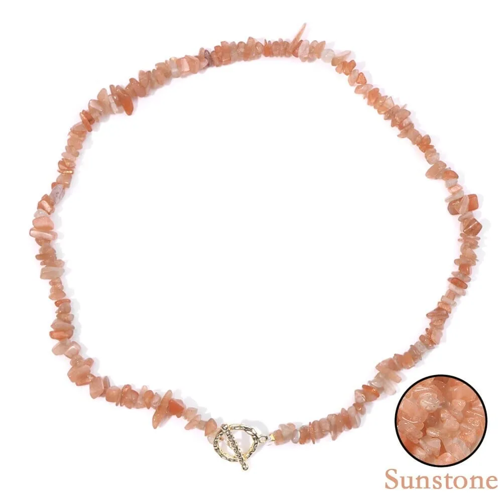 Boho Fashion Aventurine and other Stone Chips Choker