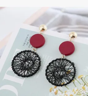 Boho French Wire Dangle Earrings