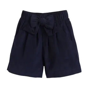 Bow Short - Navy Corduroy