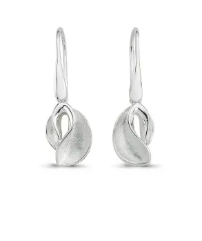 Brushed Petals Drop Earrings