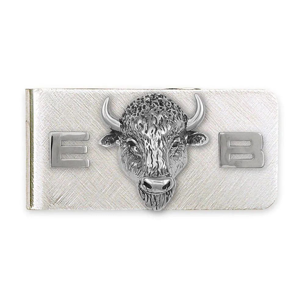 Buffalo Money Clip Jewelry Sterling Silver Handmade Bison Money Clip BUF1X-MC