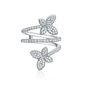 Butterfly Diamond Ring