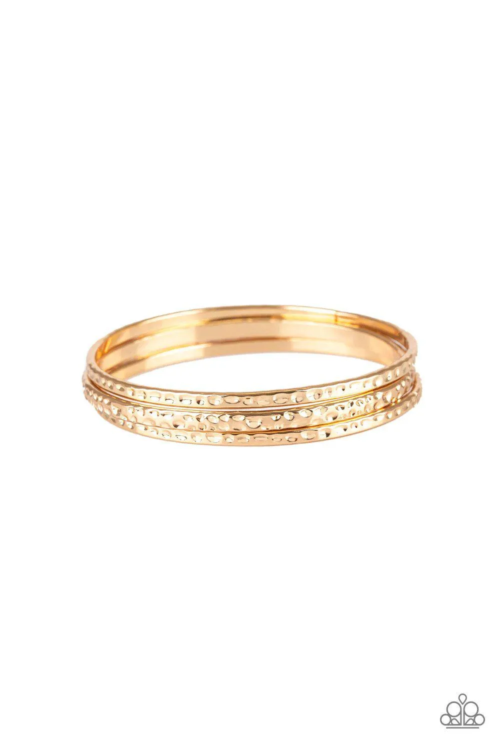 Casually Couture Gold Bangle Bracelet - Paparazzi Accessories