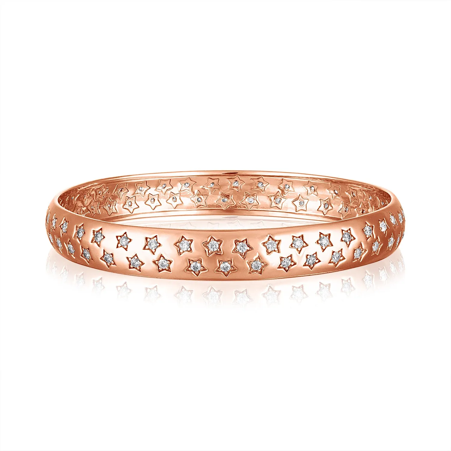 CZ Star Bangle Bracelet