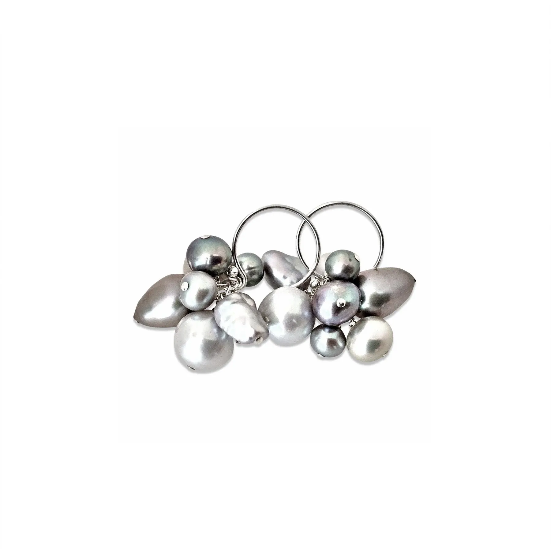 Denise Peacock, Pearl Cluster Earrings