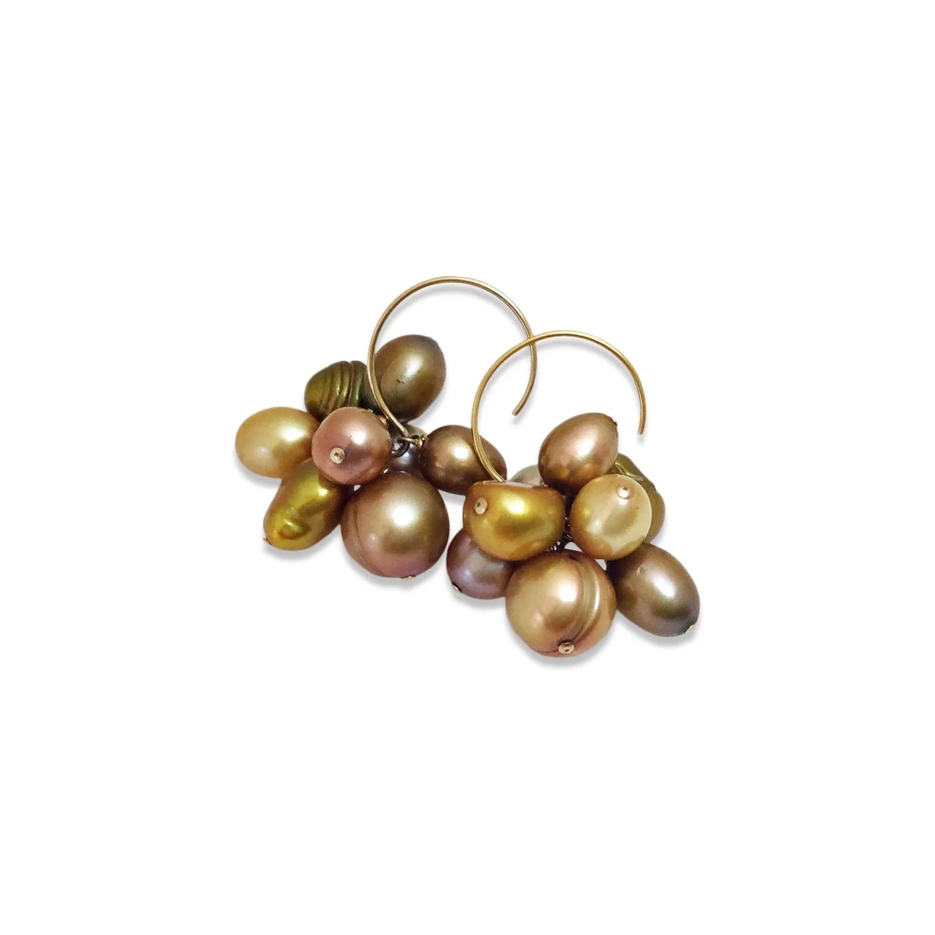 Denise Peacock, Pearl Cluster Earrings