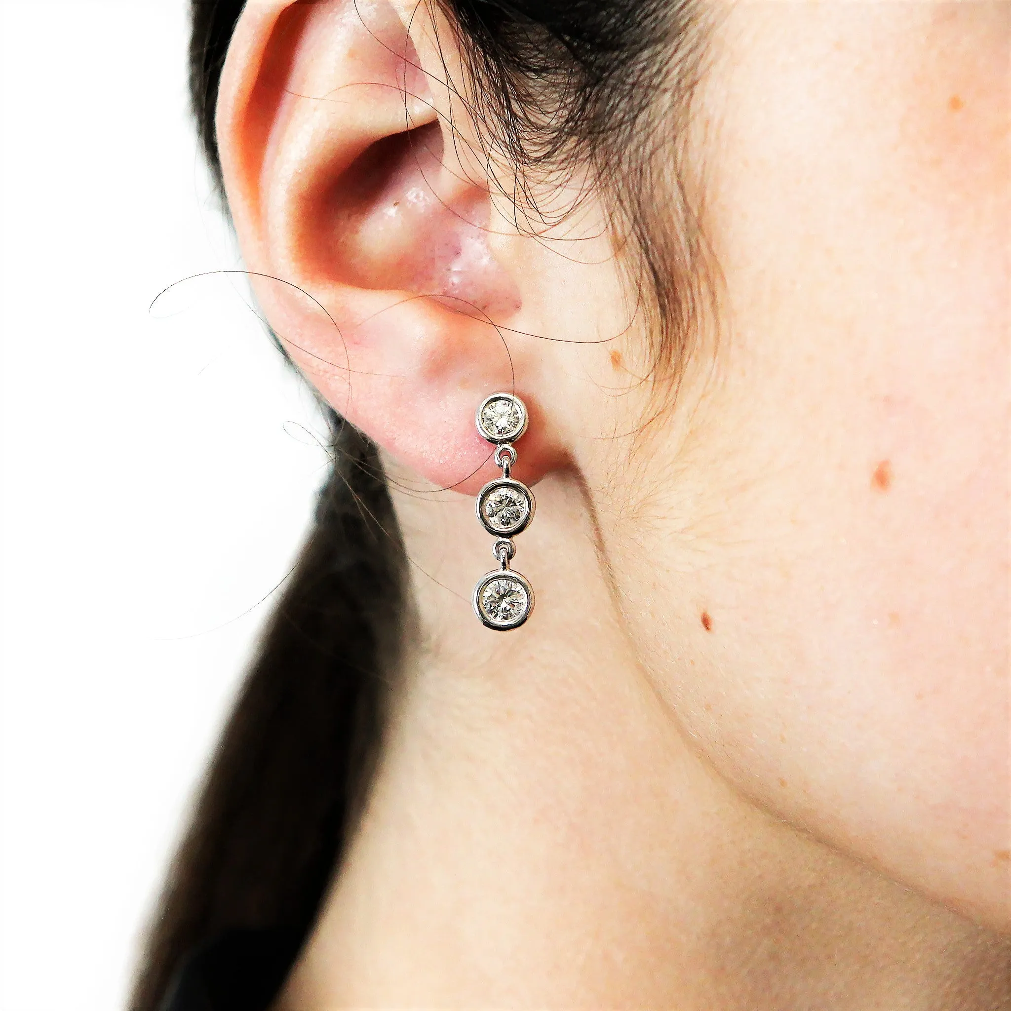 Diamond Drop Earrings