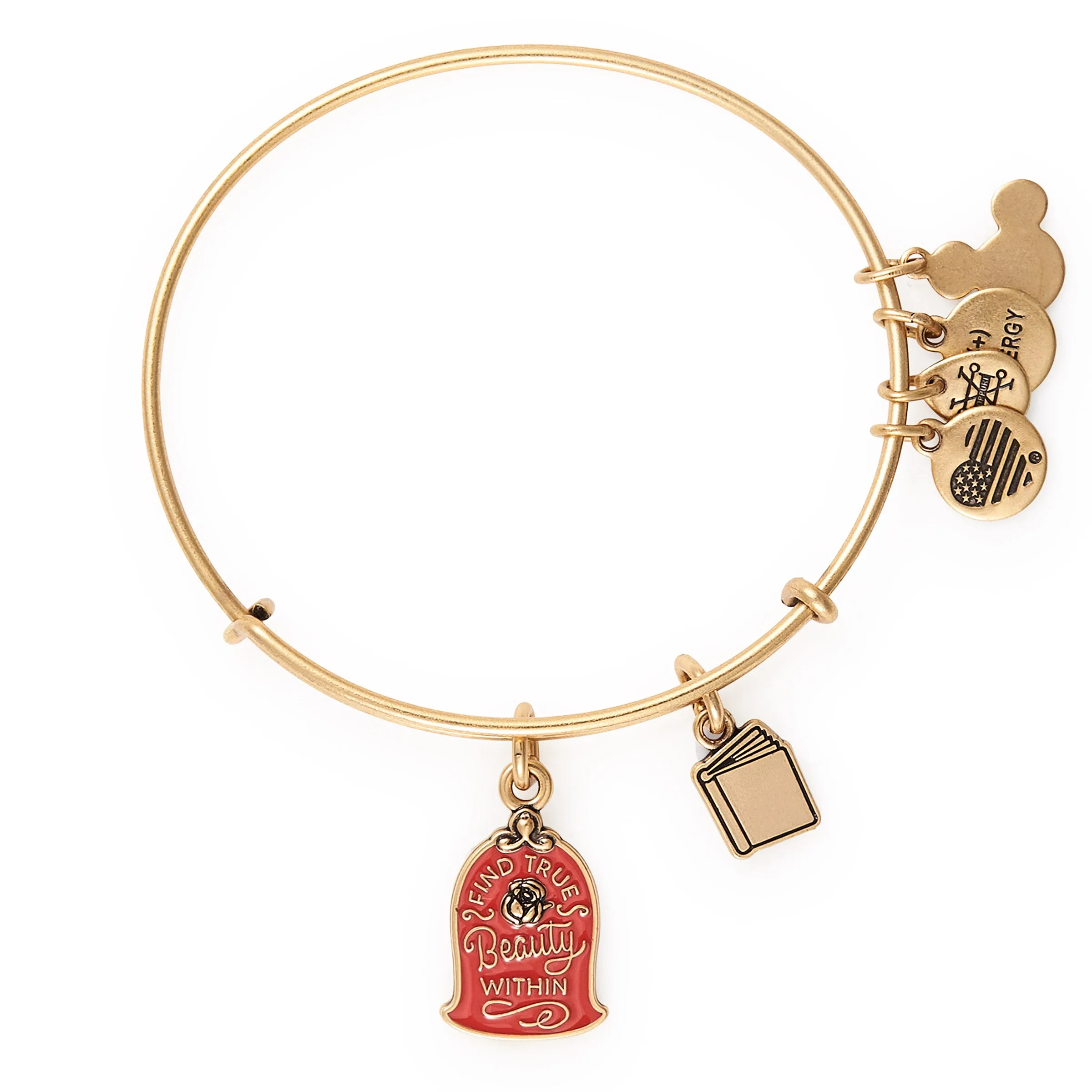 Disney Belle 'Find True Beauty Within' Duo Charm Bangle