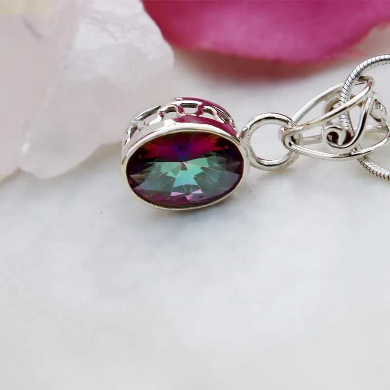 Echo Mystic Topaz Oval Pendant