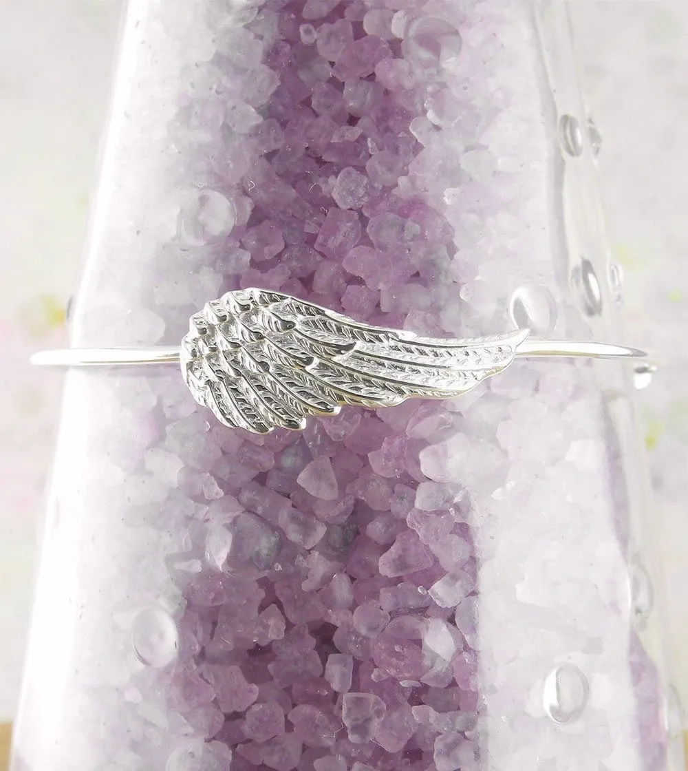 Elegant Angel Wing Adjustable Bangle