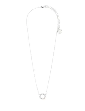 Elle Cubic Zirconia Halo Pendant Necklace