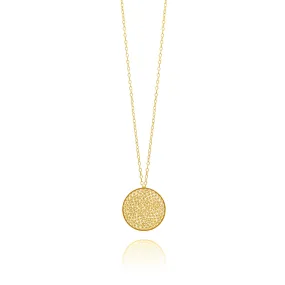 EMMA GOLD MEDIUM PENDANT NECKLACE FILIGREE