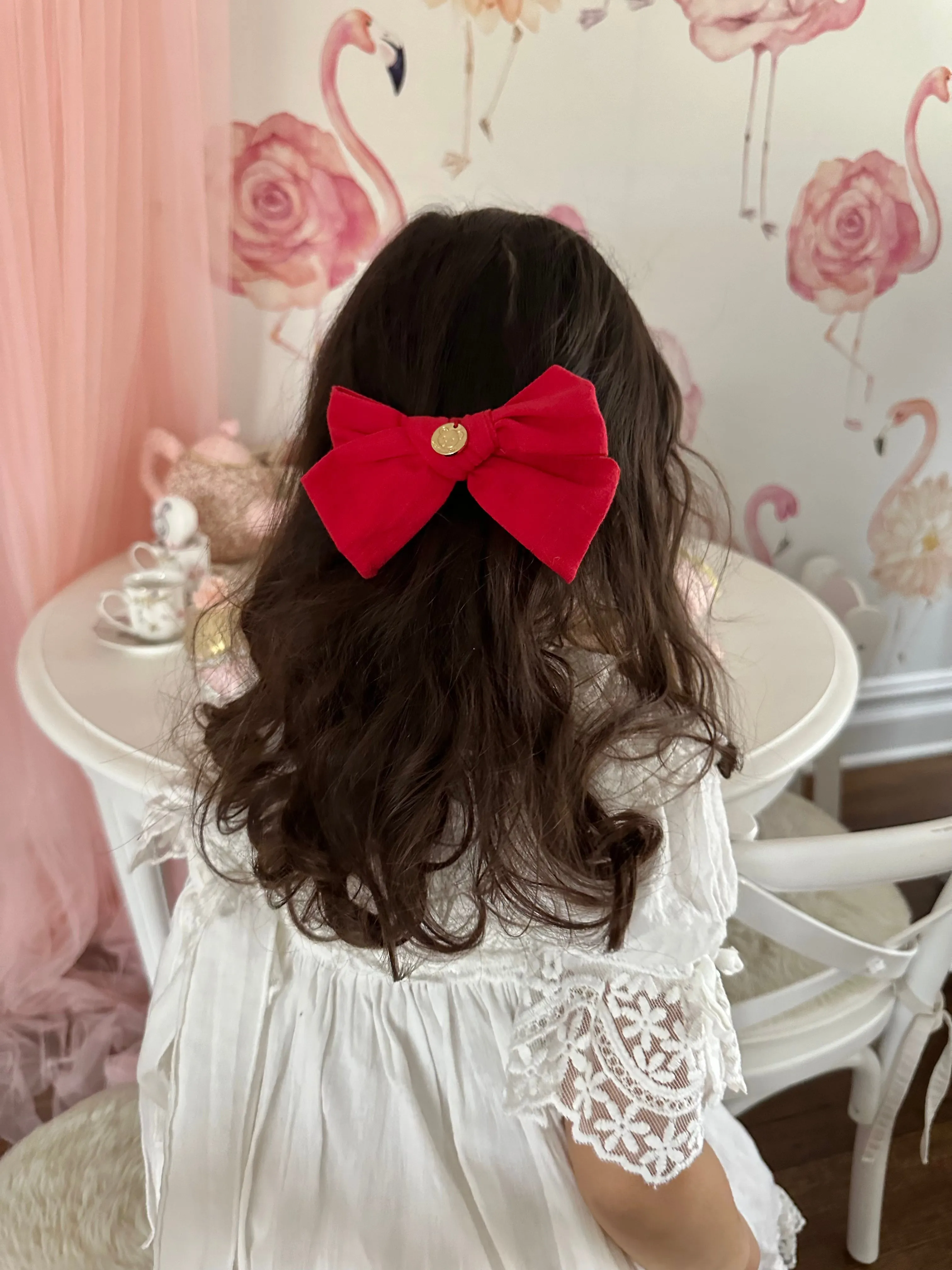 Emma Linen Hair Bow