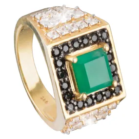 Emperor Green Onyx Men's Ring