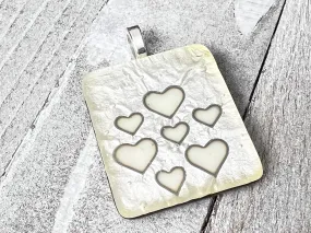 Fused Glass Pendant~Heart Of Glass