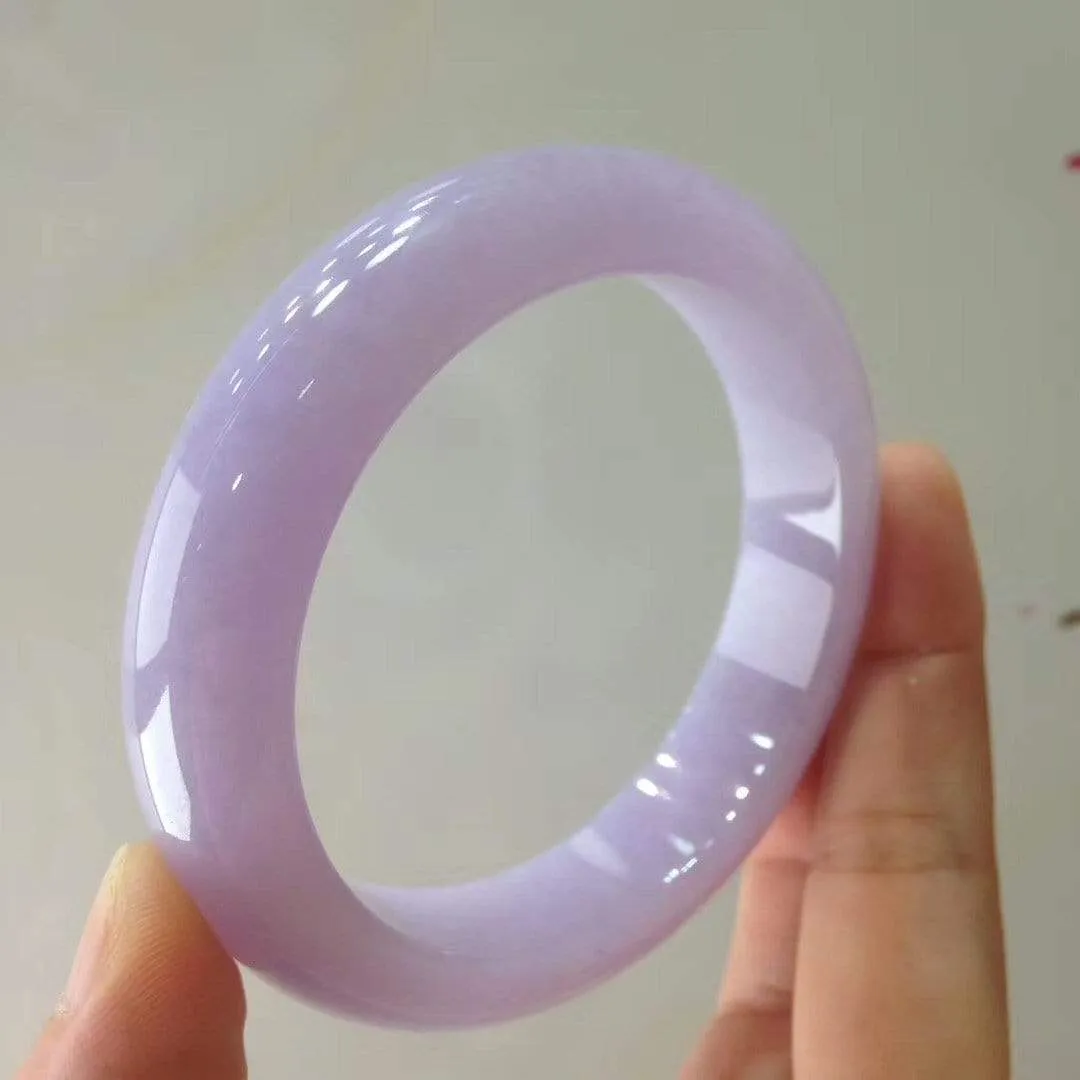 Genuine Burmese Lavender High-end Jade Jadeite Bangle Bracelet (58.4 mm) L13 ( Collectibles )