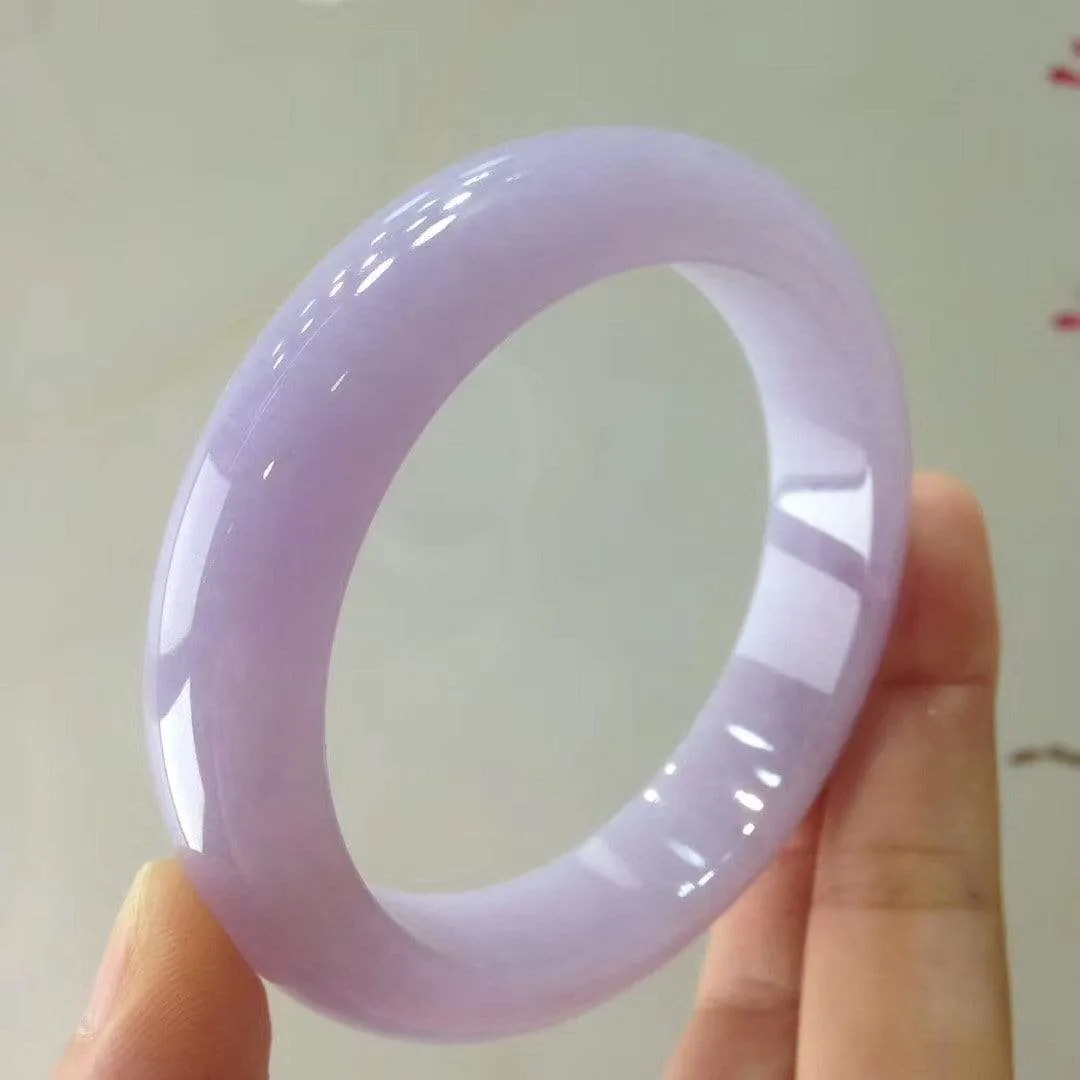 Genuine Burmese Lavender High-end Jade Jadeite Bangle Bracelet (58.4 mm) L13 ( Collectibles )