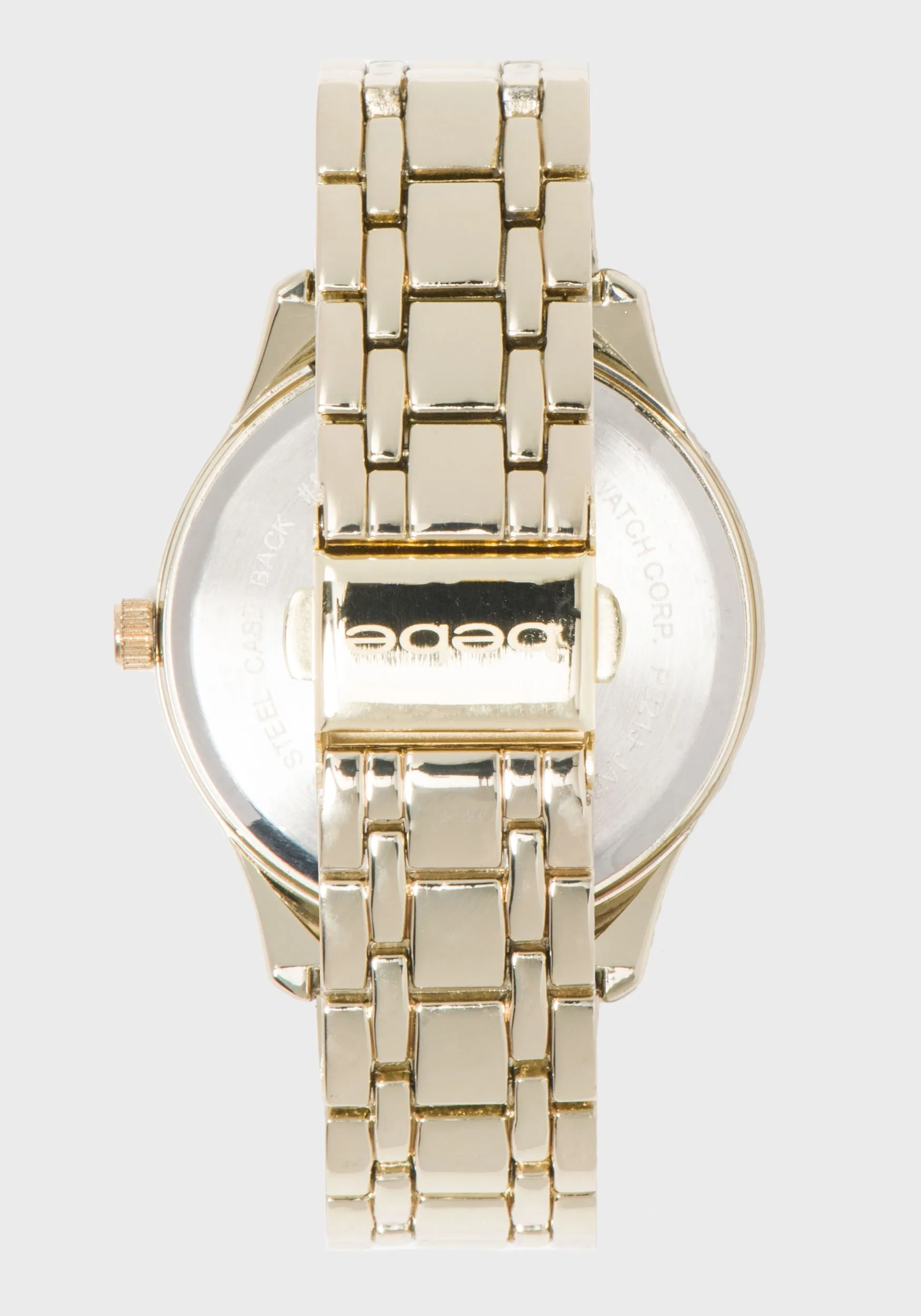 Gold Crystal Logo Watch