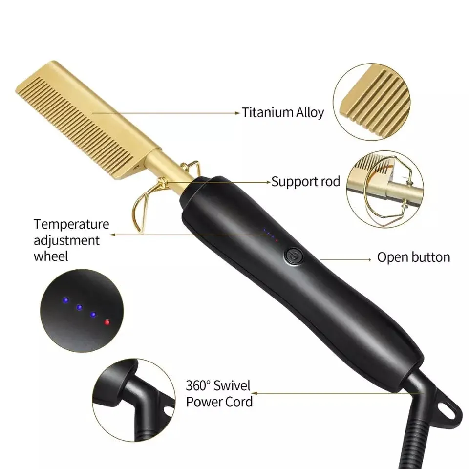 Hair Straightener Irons Hot Comb