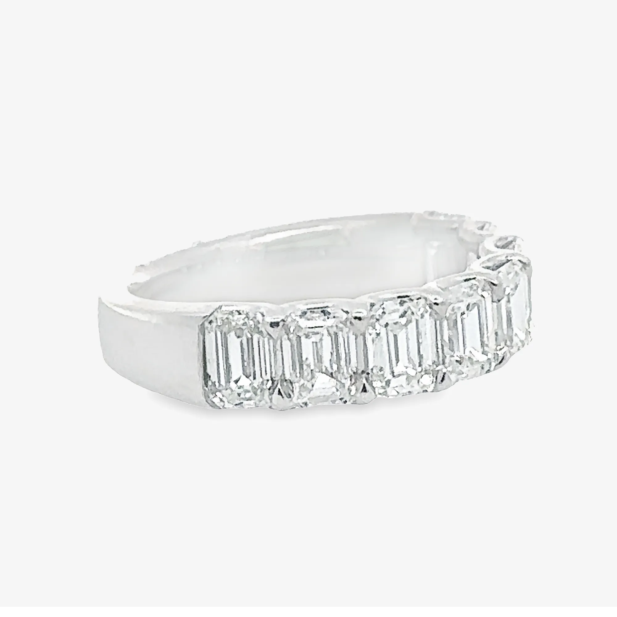 Halfway 3.20ct Emerald Cut Diamond Ring