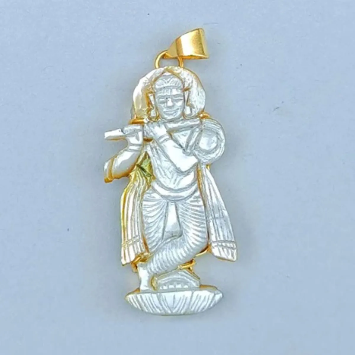 Handcrafted Mother Of Pearl Lord Krishna Pendant