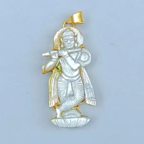 Handcrafted Mother Of Pearl Lord Krishna Pendant