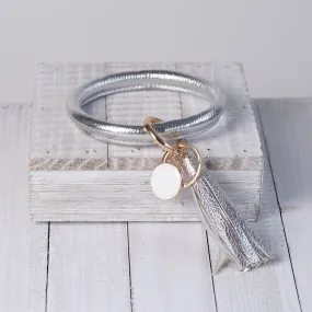 Hannah Hands Free Bangle Keychain-Silver