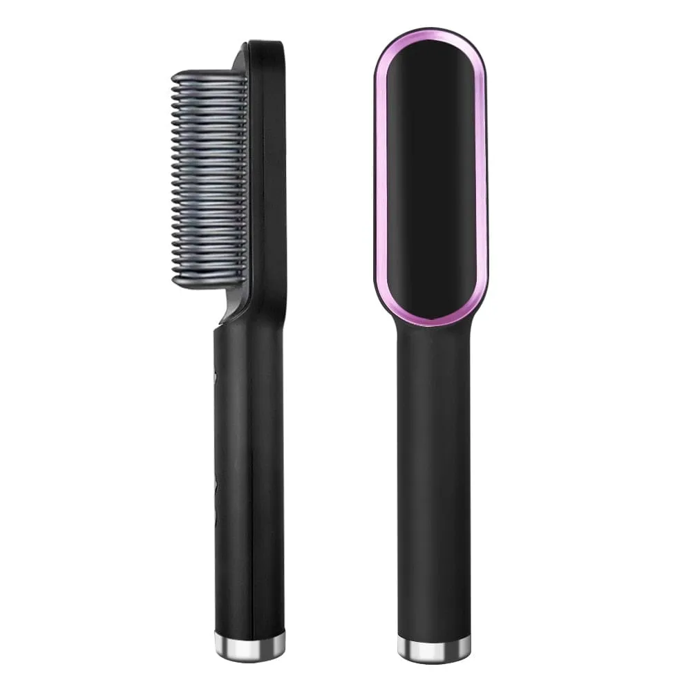 Hot Comb Fast Heating Brush Hair Straightener