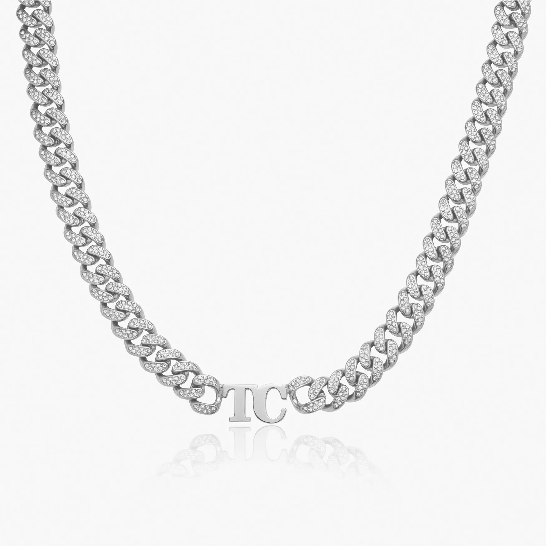 Iced Double Initial XL Cuban Chain