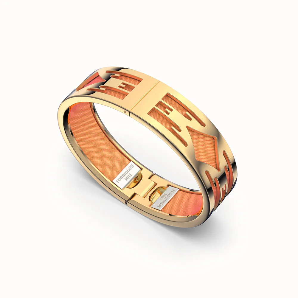 Ikat Bangle - Sunset Orange