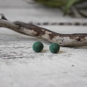 Jadeite Acorn Studs