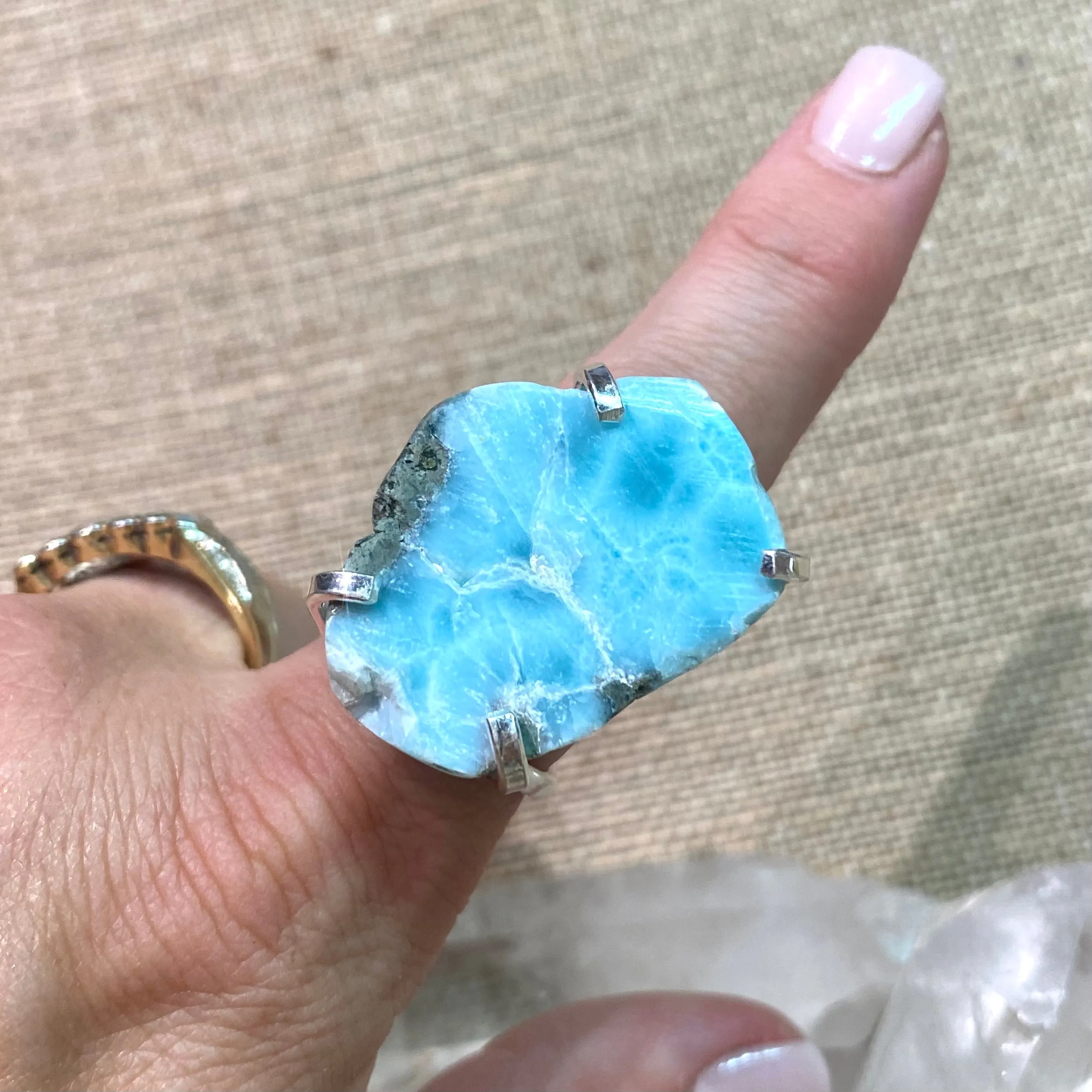 Larimar Ring #25