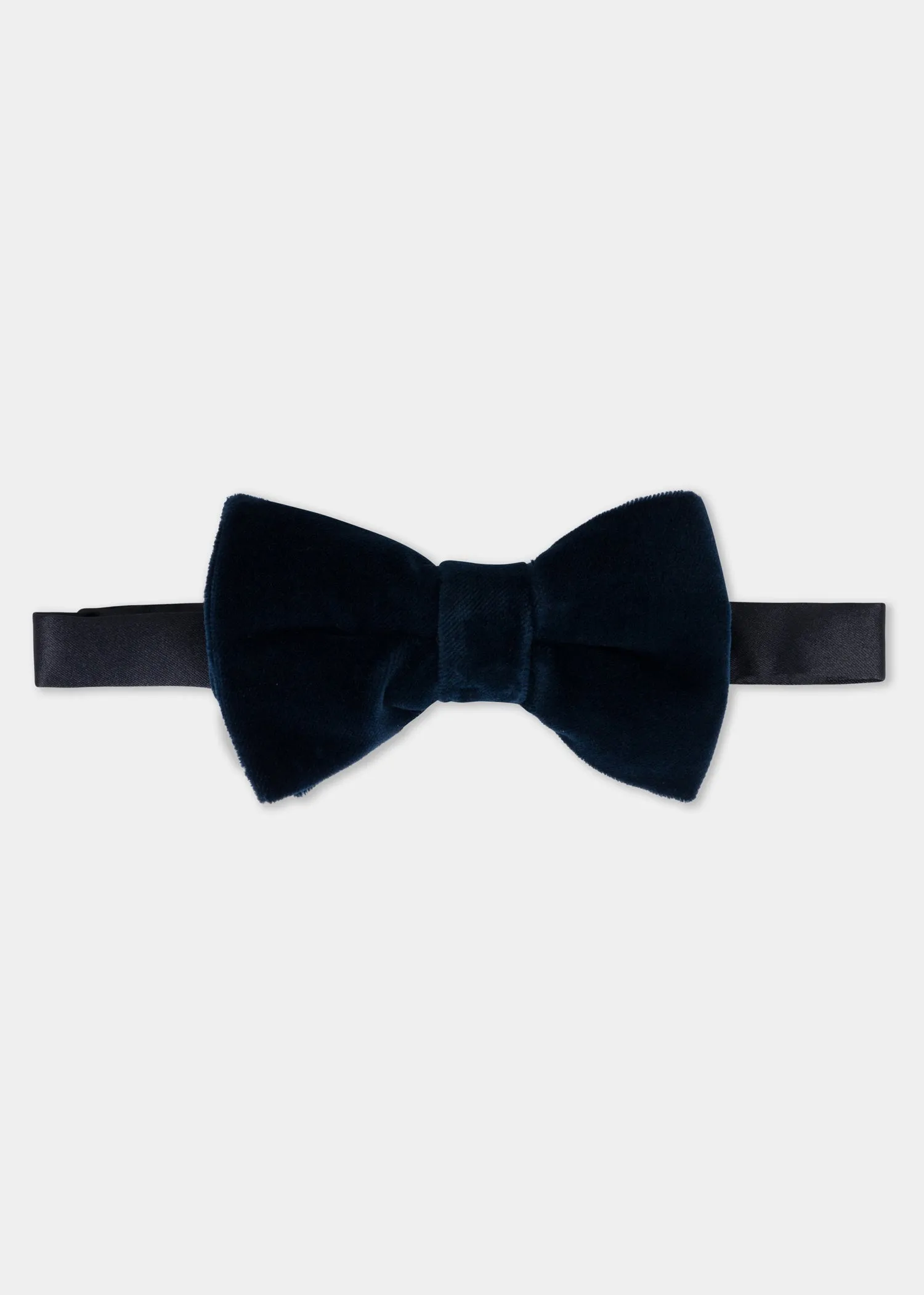 Light Blue Velvet Bow Tie