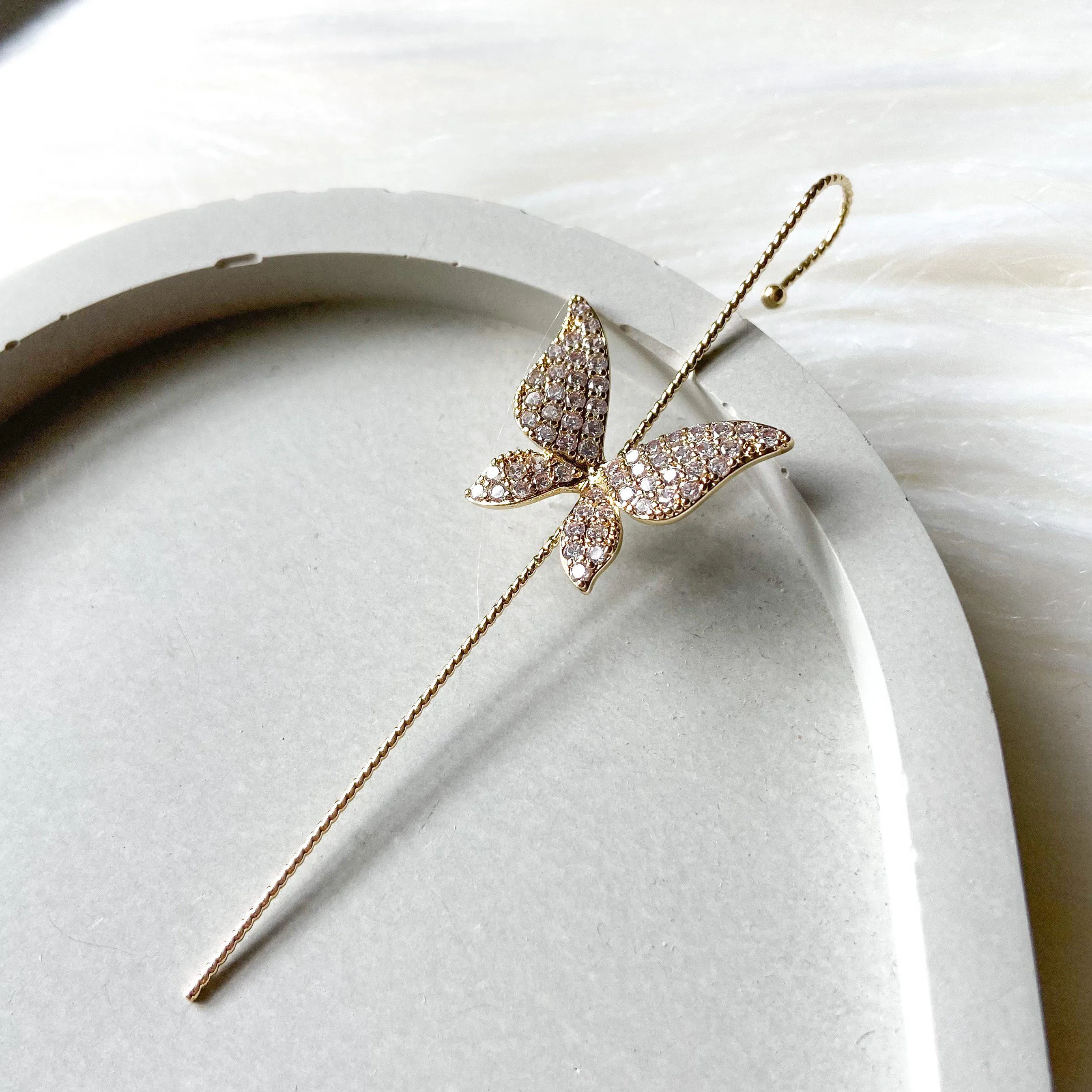 Mariposa Butterfly Ear Hook / Ear Cuff - 2 Styles