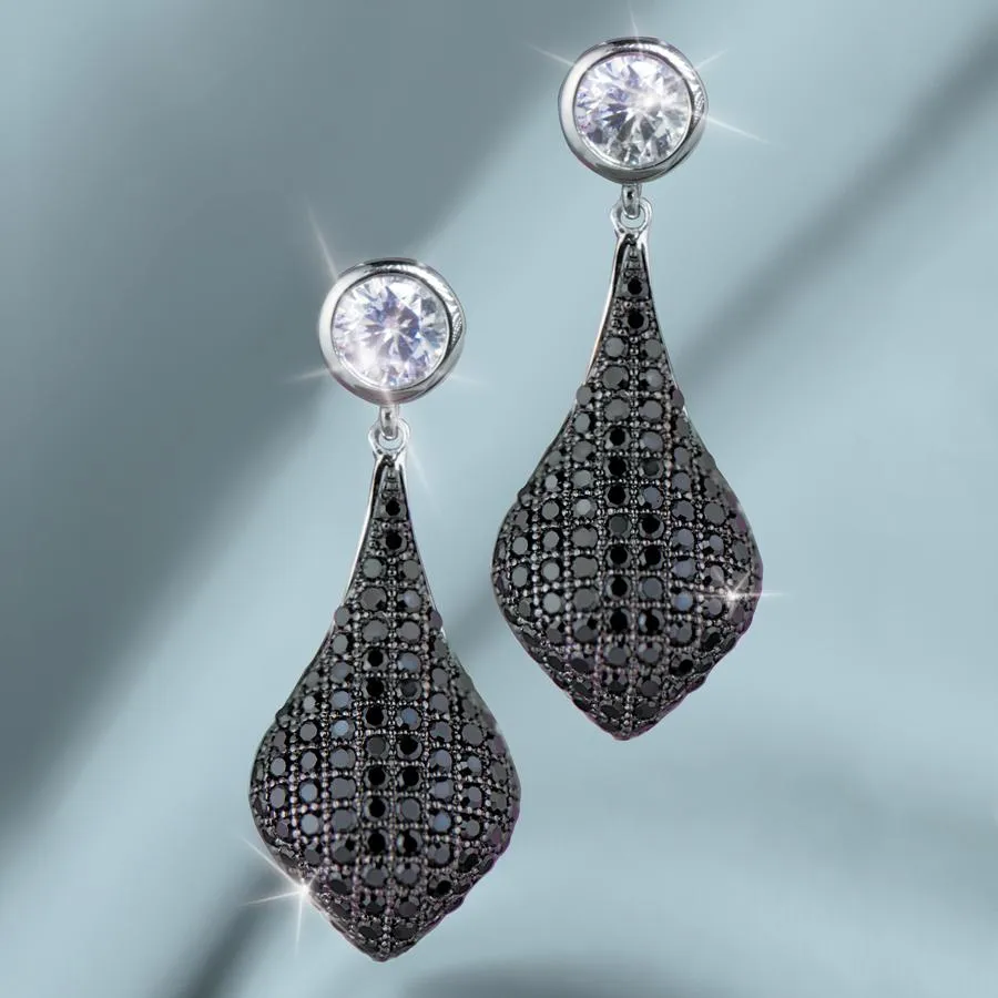 Micro Pave Drop Earrings