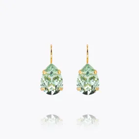 Mini Drop Clasp Earrings / Chrysolite