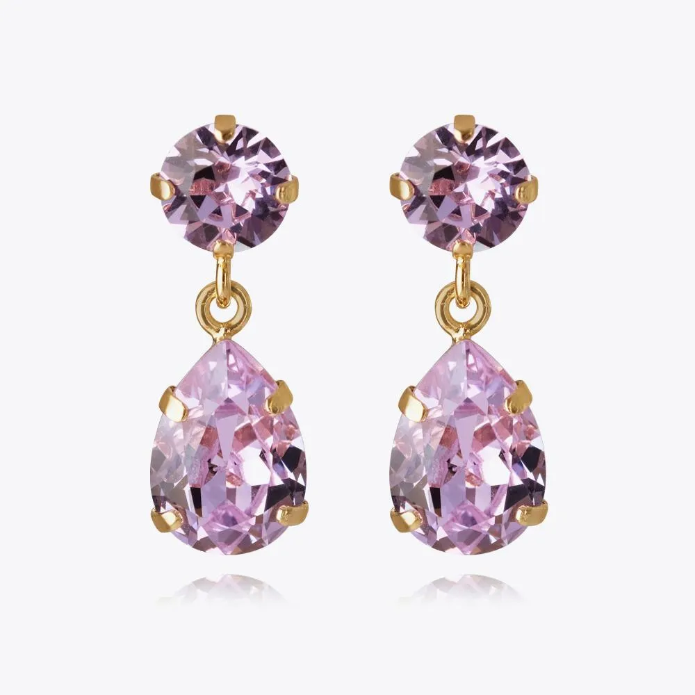 Mini Drop Earrings / Violet